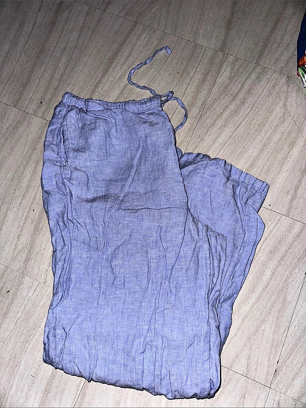 Jcrew Soleil linen pants Wide Leg Pants in baby blue Large
